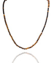 Tiger Eye & Hematite Beaded Necklace