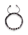 Men’s Geometric Onyx & Hematite Bead Bracelet – Statement Elegance