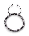 Men’s Bold Hematite Barrel Bead Bracelet