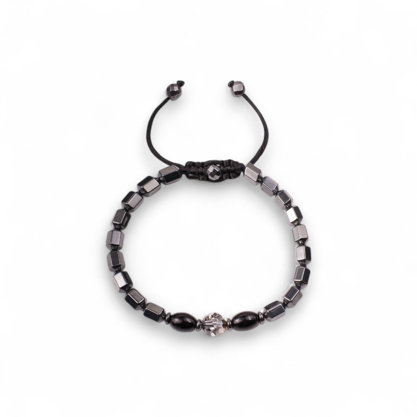 Hematite Shield Bracelet – Grounded & Bold