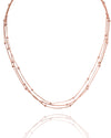 Layered Rose Gold Chain Necklace