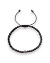 Men’s Adjustable Black Onyx Beaded Bracelet