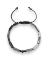 Men’s Bold Hematite Cylinder Bead Bracelet