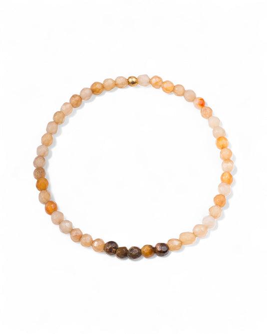 Sunset Glow Faceted Gemstone Bracelet