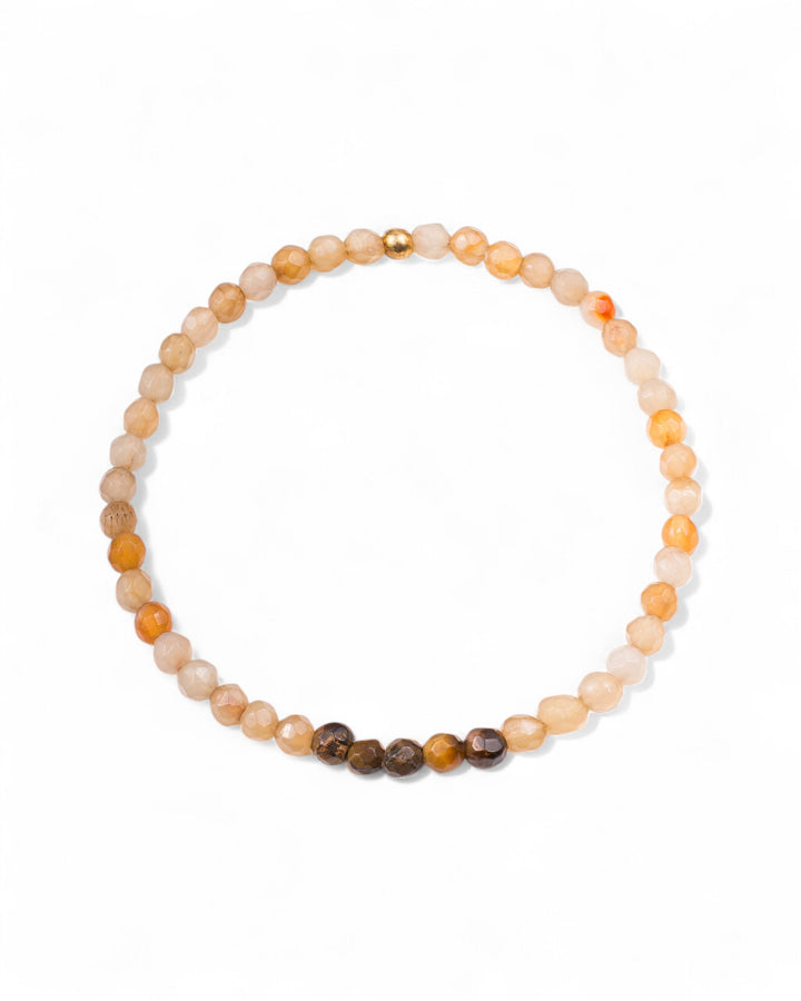 Sunset Glow Faceted Gemstone Bracelet