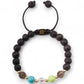 Lava Stone & Mixed Gemstone Bracelet