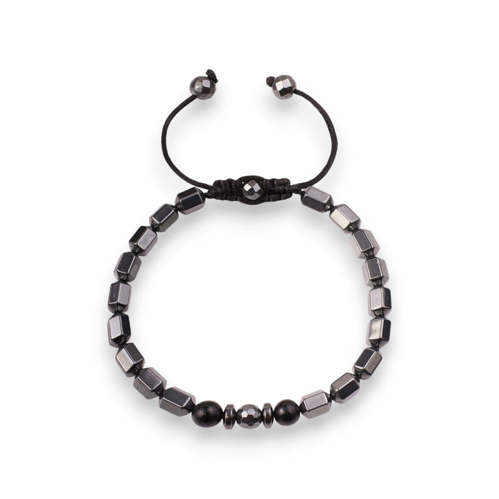 Men’s Hematite & Onyx Power Bead Bracelet