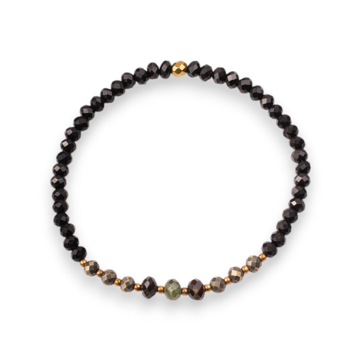 Elegant Faceted Gemstone Bracelet