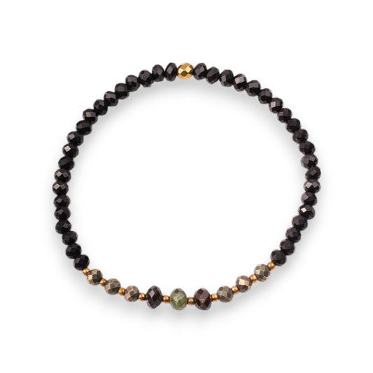 Elegant Faceted Gemstone Bracelet