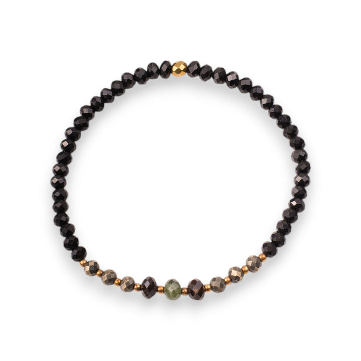 Elegant Faceted Gemstone Bracelet
